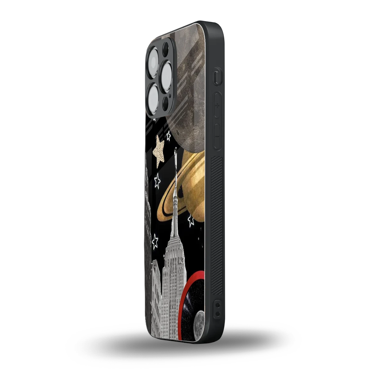 City Cosmos iphone 16 pro max mobile cover | shockproof glass phone case