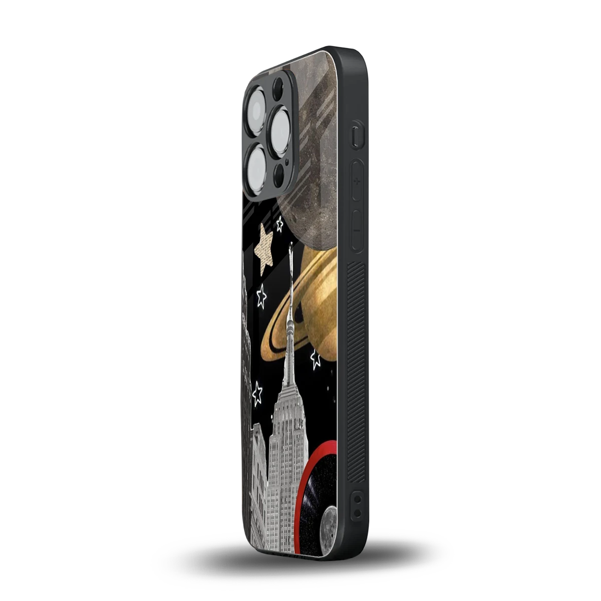 City Cosmos iphone 16 pro mobile cover | shockproof glass phone case