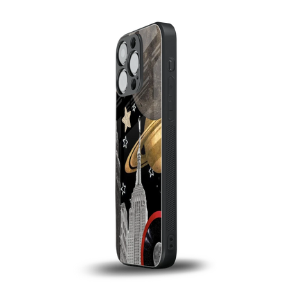 City Cosmos iphone 16 pro mobile cover | shockproof glass phone case