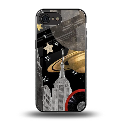 City Cosmos back phone cover | glass case for iphone 17e