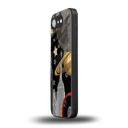 City Cosmos iphone 16e mobile cover | shockproof glass phone case