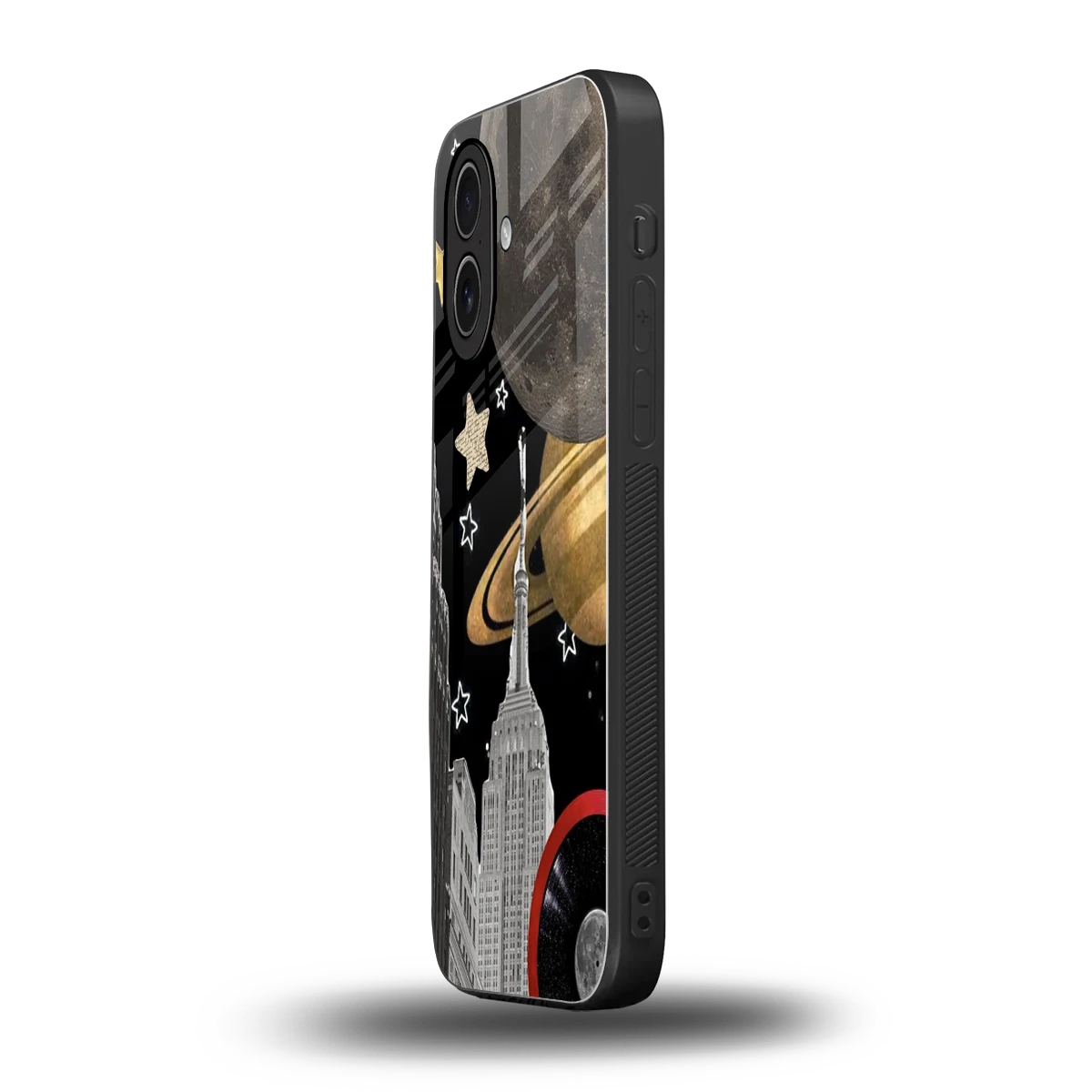 City Cosmos iphone 17 mobile cover | shockproof glass phone case