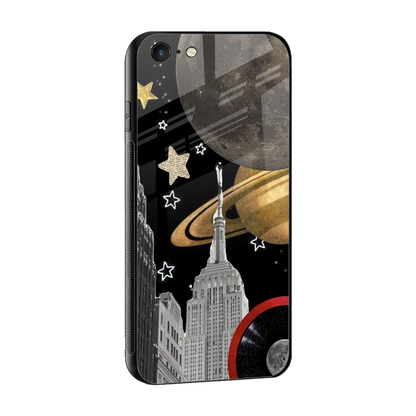 City Cosmos sleek iphone 6s cover with tempered glass back and TPU edges
