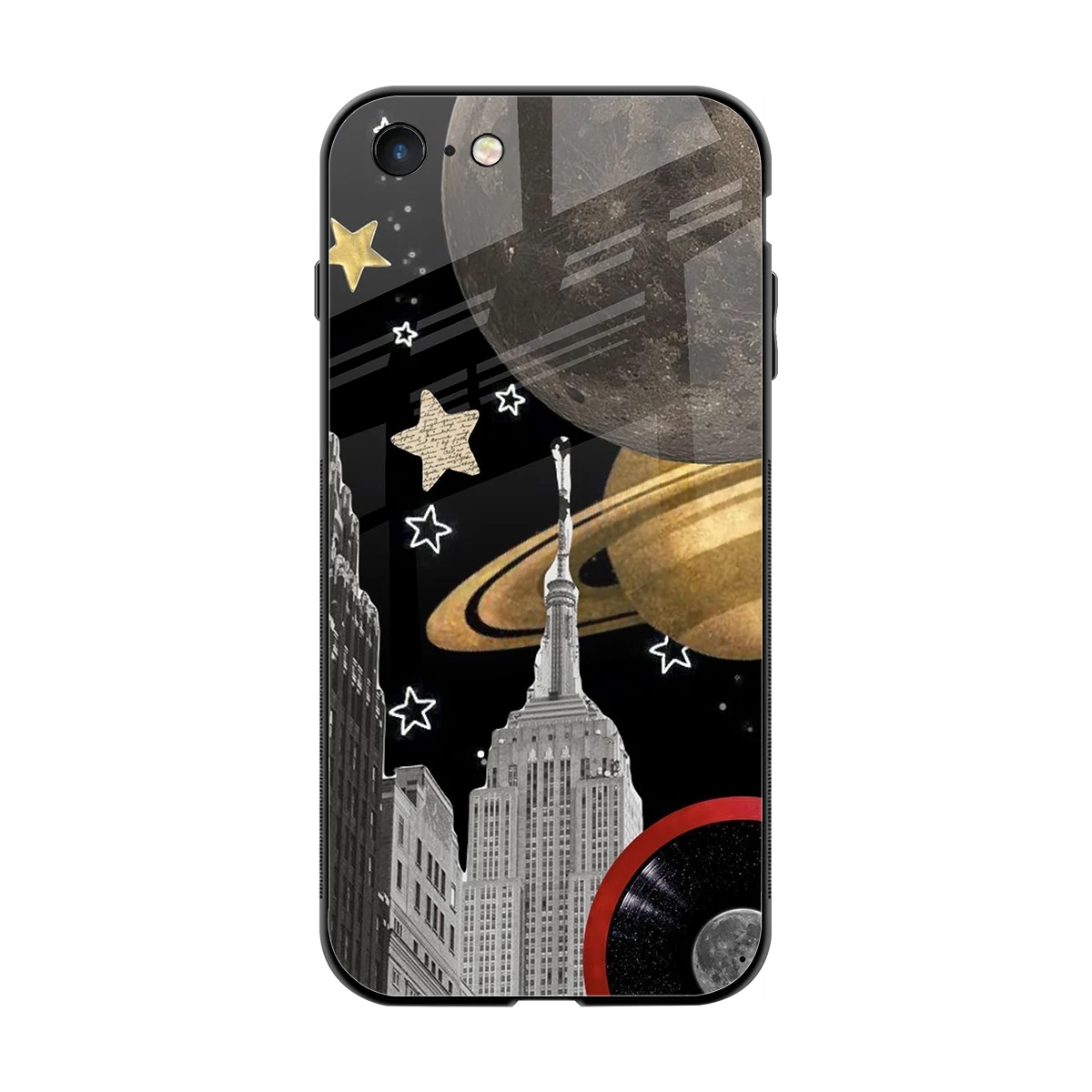 City Cosmos back phone cover | glass case for iphone 7