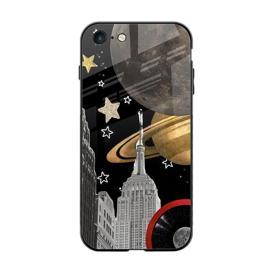 City Cosmos back phone cover | glass case for iphone 7