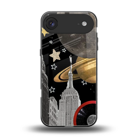 City Cosmos back phone cover | glass case for iphone air