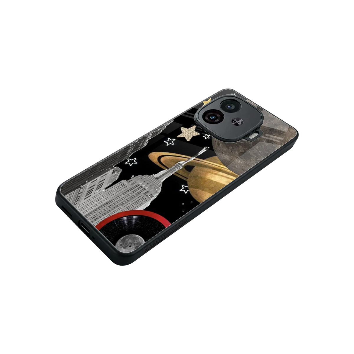 City Cosmos stylish phone case for iqoo neo 10r 5g | glossy glass and slim fit