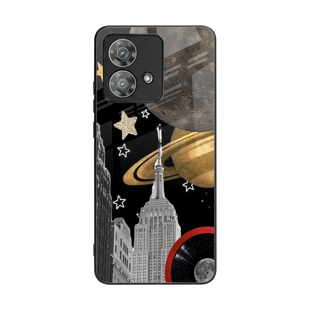 City Cosmos back phone cover | glass case for motorola edge 40 neo 5g