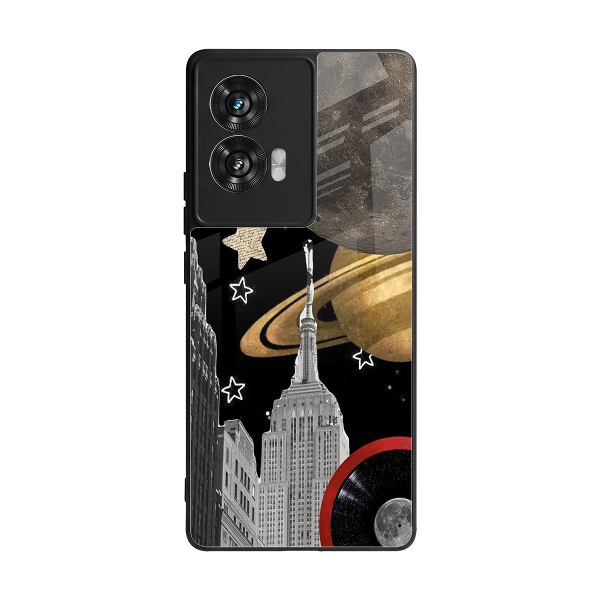 City Cosmos back phone cover | glass case for motorola edge 50 fusion