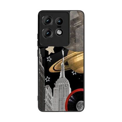 City Cosmos back phone cover | glass case for motorola edge 50 pro