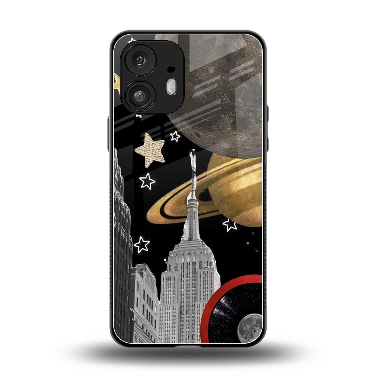 City Cosmos back phone cover | glass case for nothing phone 2