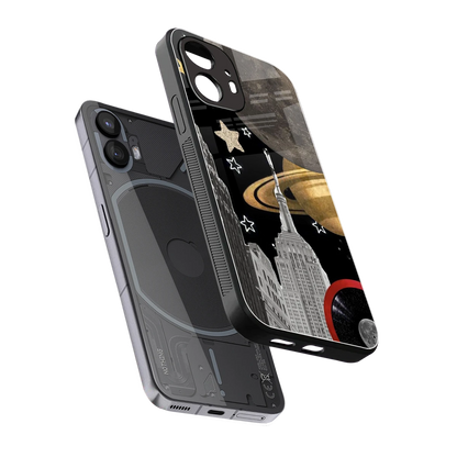 City Cosmos sleek nothing phone 2 cover with tempered glass back and TPU edges