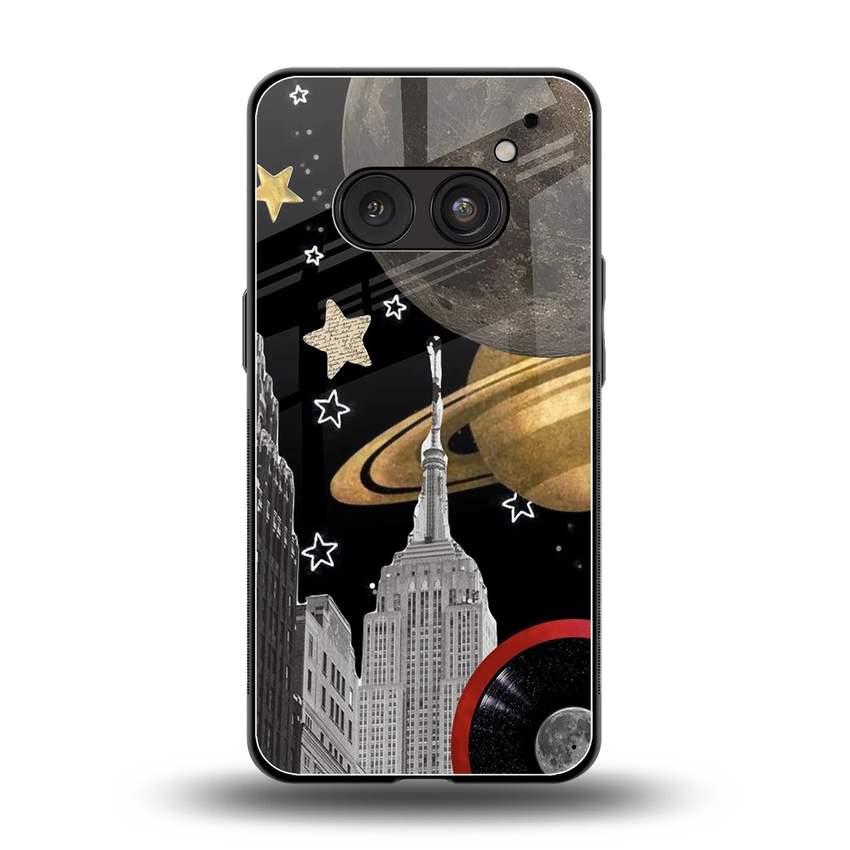 City Cosmos back phone cover | glass case for nothing phone 2a plus