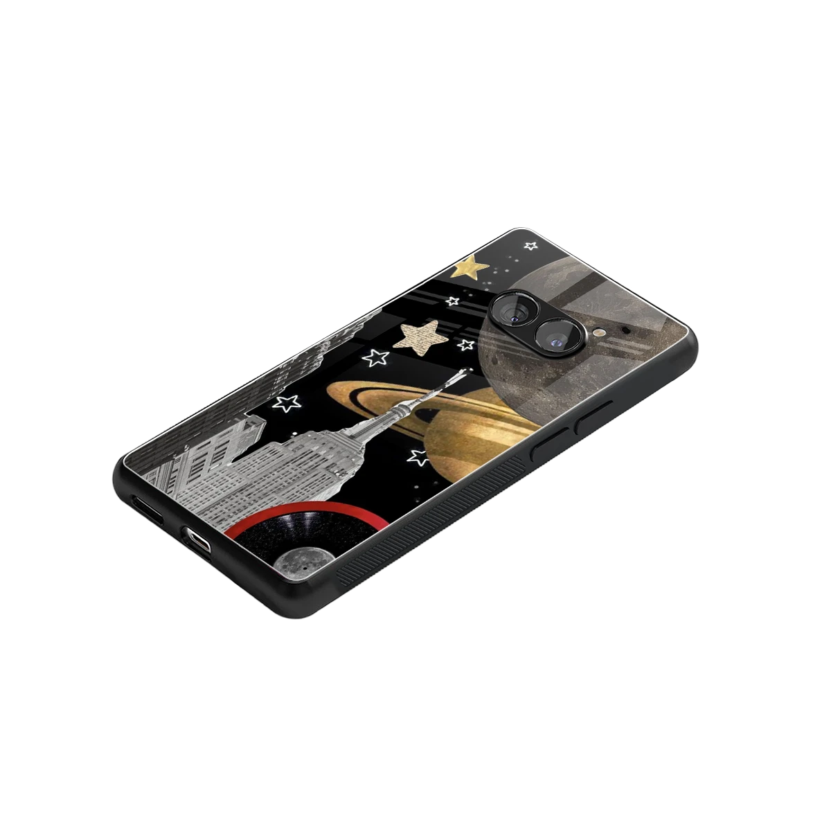 City Cosmos stylish phone case for nothing phone 2a plus | glossy glass and slim fit