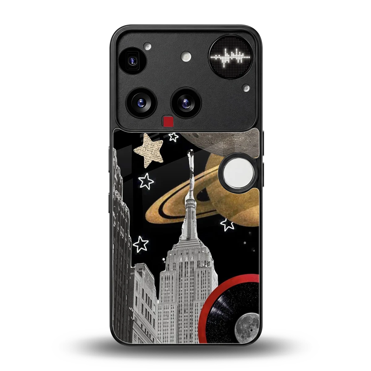 City Cosmos back phone cover | glass case for nothing phone 3