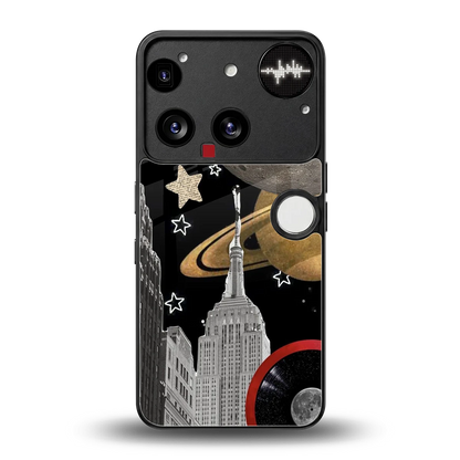 City Cosmos back phone cover | glass case for nothing phone 3