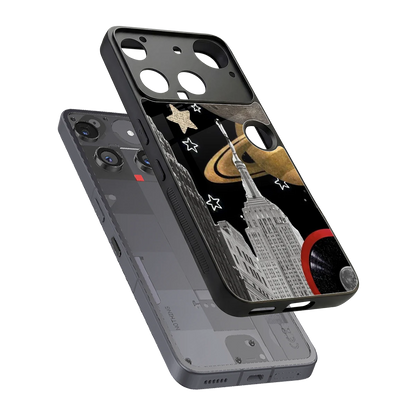 City Cosmos sleek nothing phone 3 cover with tempered glass back and TPU edges