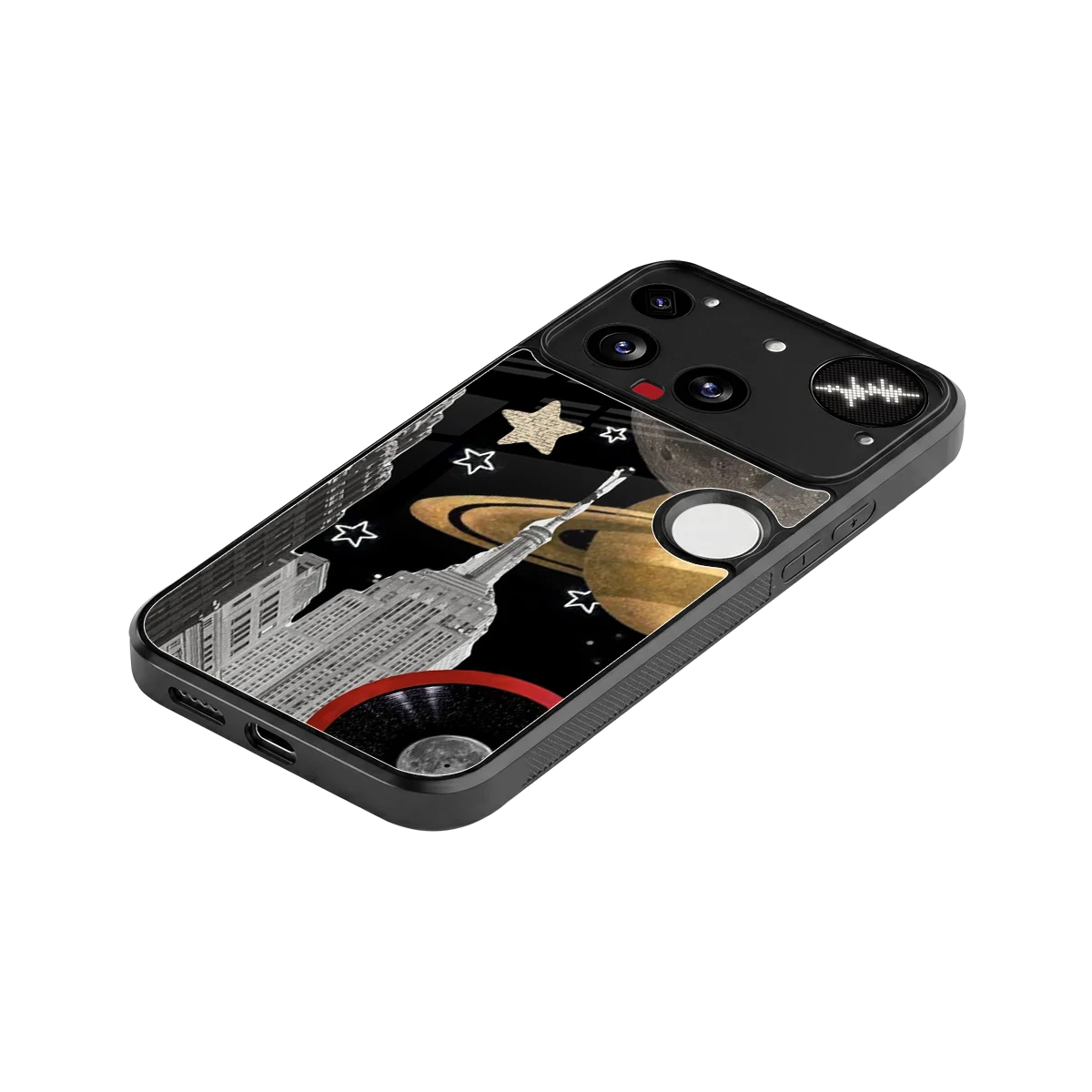 City Cosmos stylish phone case for nothing phone 3 | glossy glass and slim fit