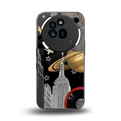 City Cosmos back phone cover | glass case for nothing phone 3a pro