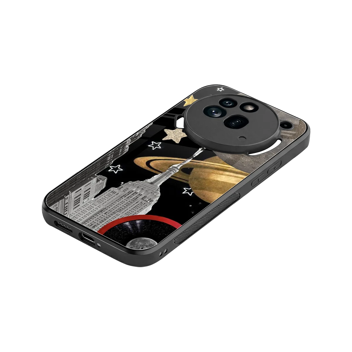 City Cosmos stylish phone case for nothing phone 3a pro | glossy glass and slim fit