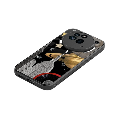 City Cosmos stylish phone case for nothing phone 3a pro | glossy glass and slim fit