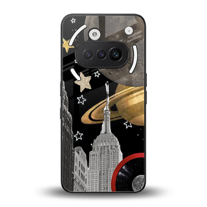 City Cosmos back phone cover | glass case for nothing phone 3a