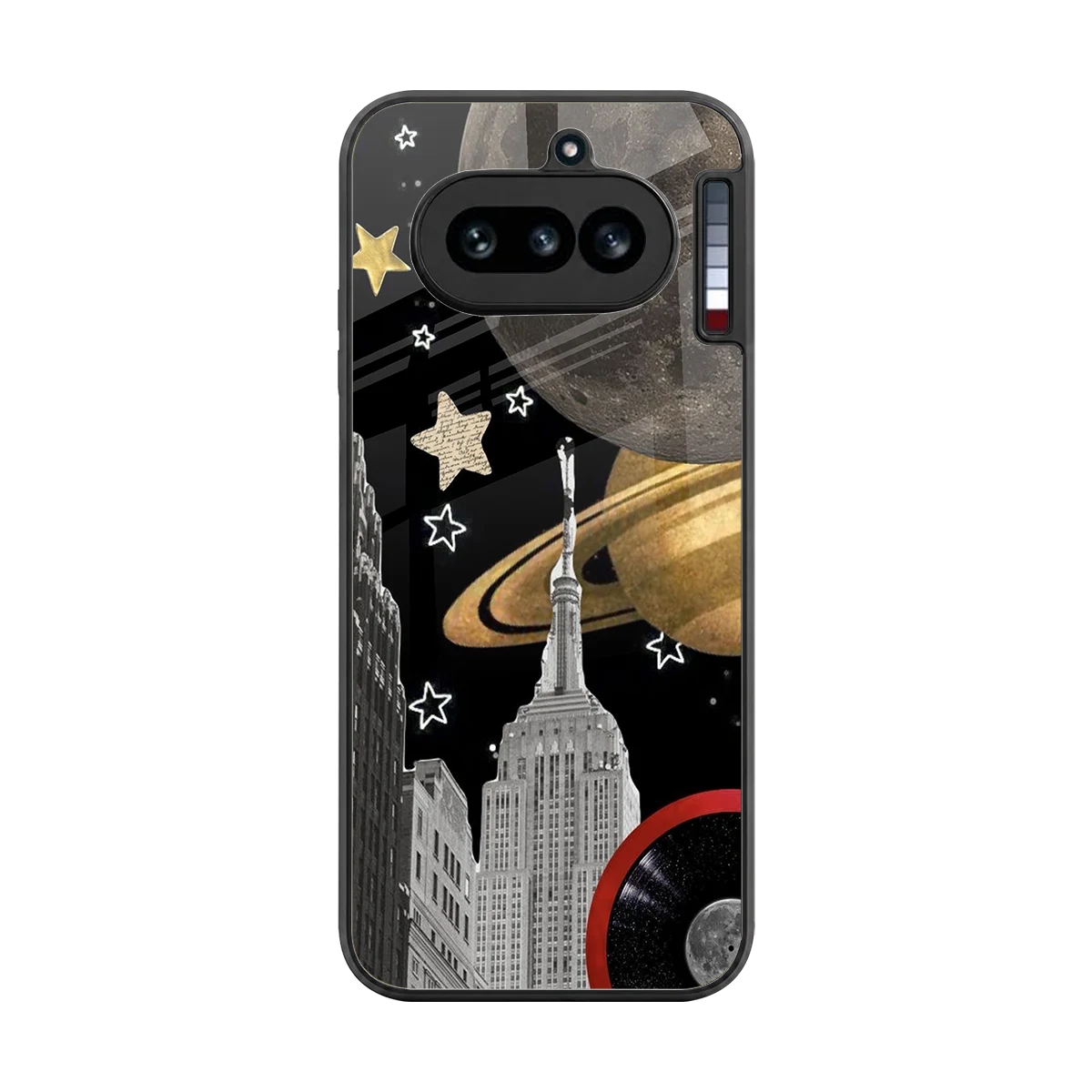City Cosmos back phone cover | glass case for nothing phone 4a