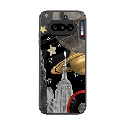City Cosmos back phone cover | glass case for nothing phone 4a