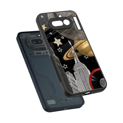 City Cosmos sleek nothing phone 4a cover with tempered glass back and TPU edges