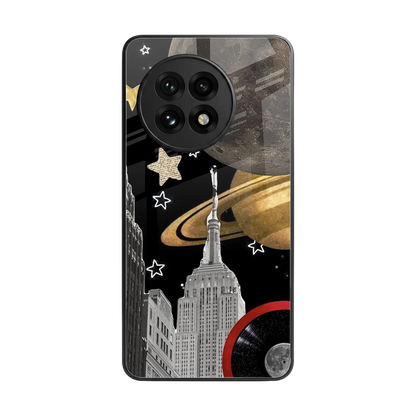 City Cosmos back phone cover | glass case for oneplus 13r