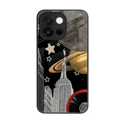 City Cosmos back phone cover | glass case for oneplus 13s
