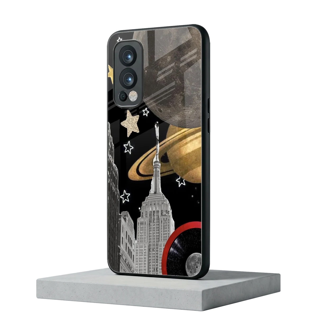 City Cosmos oneplus nord 2 mobile cover | shockproof glass phone case