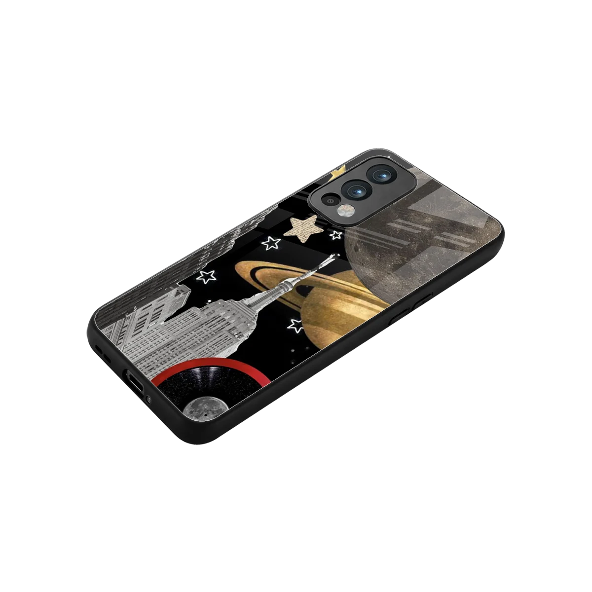 City Cosmos stylish phone case for oneplus nord 2 | glossy glass and slim fit