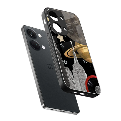 City Cosmos sleek oneplus nord 3 cover with tempered glass back and TPU edges