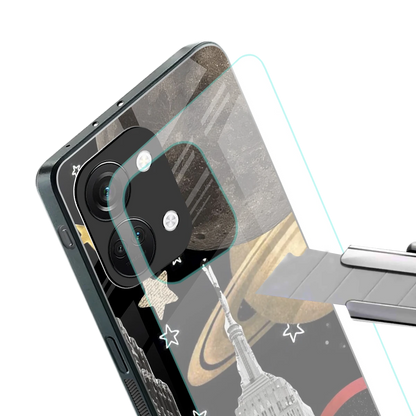 City Cosmos stylish phone case for oneplus nord 3 | glossy glass and slim fit