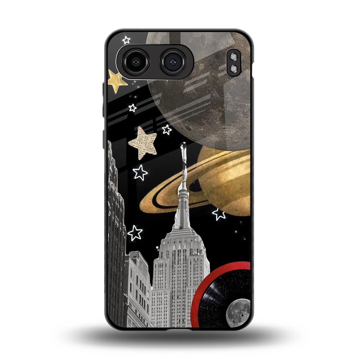 City Cosmos back phone cover | glass case for oneplus nord 4
