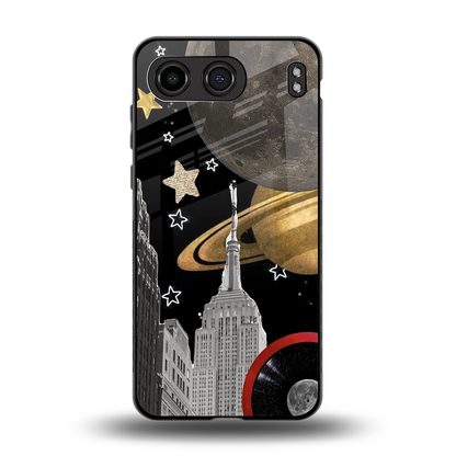 City Cosmos back phone cover | glass case for oneplus nord 4