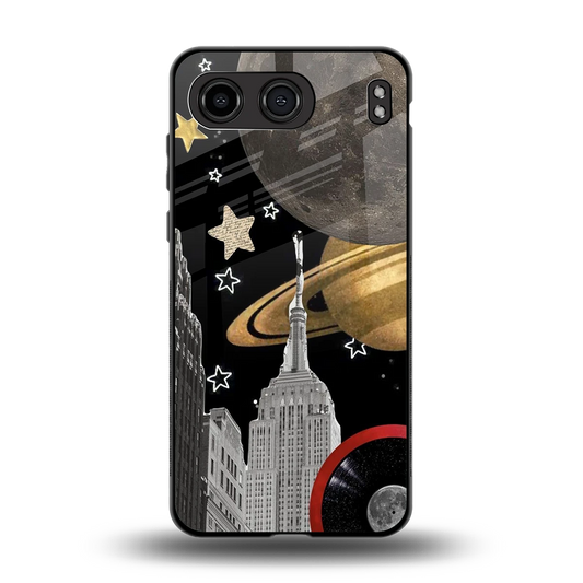 City Cosmos back phone cover | glass case for oneplus nord 4