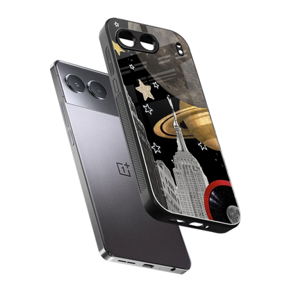City Cosmos sleek oneplus nord 4 cover with tempered glass back and TPU edges