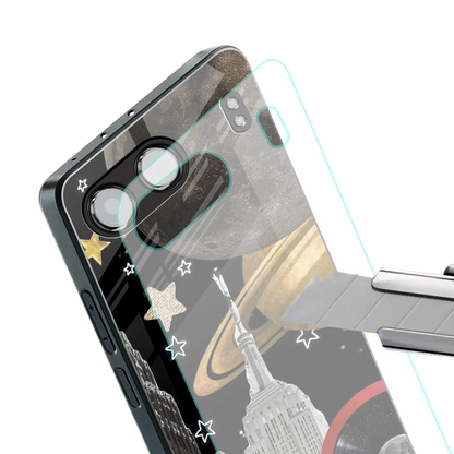 City Cosmos stylish phone case for oneplus nord 4 | glossy glass and slim fit