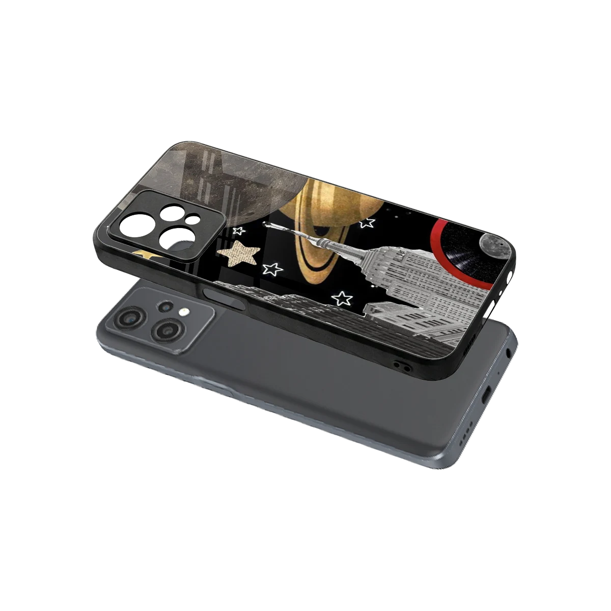 City Cosmos sleek oneplus nord ce 2 lite cover with tempered glass back and TPU edges