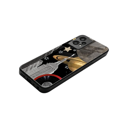 City Cosmos stylish phone case for oneplus nord ce 2 lite | glossy glass and slim fit