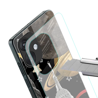City Cosmos stylish phone case for oneplus nord ce 3 | glossy glass and slim fit
