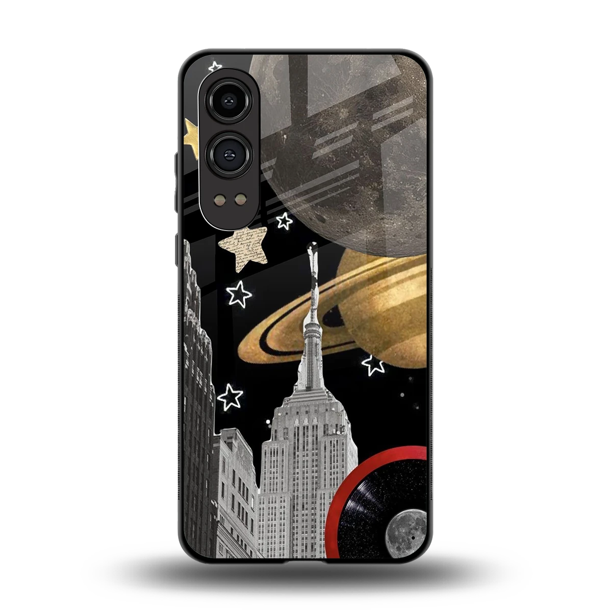City Cosmos back phone cover | glass case for oneplus nord ce 4 lite