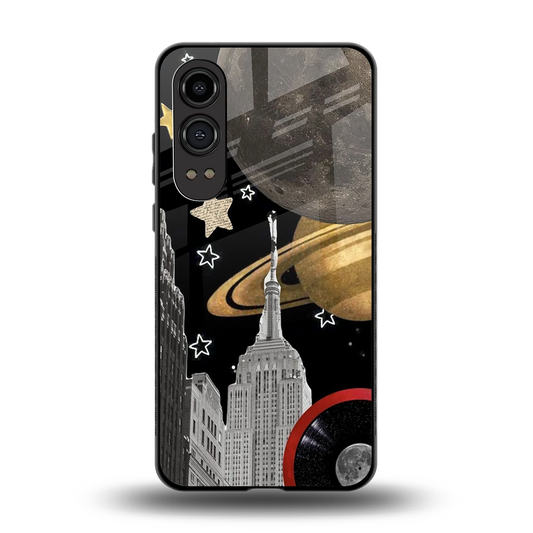 City Cosmos back phone cover | glass case for oneplus nord ce 4 lite