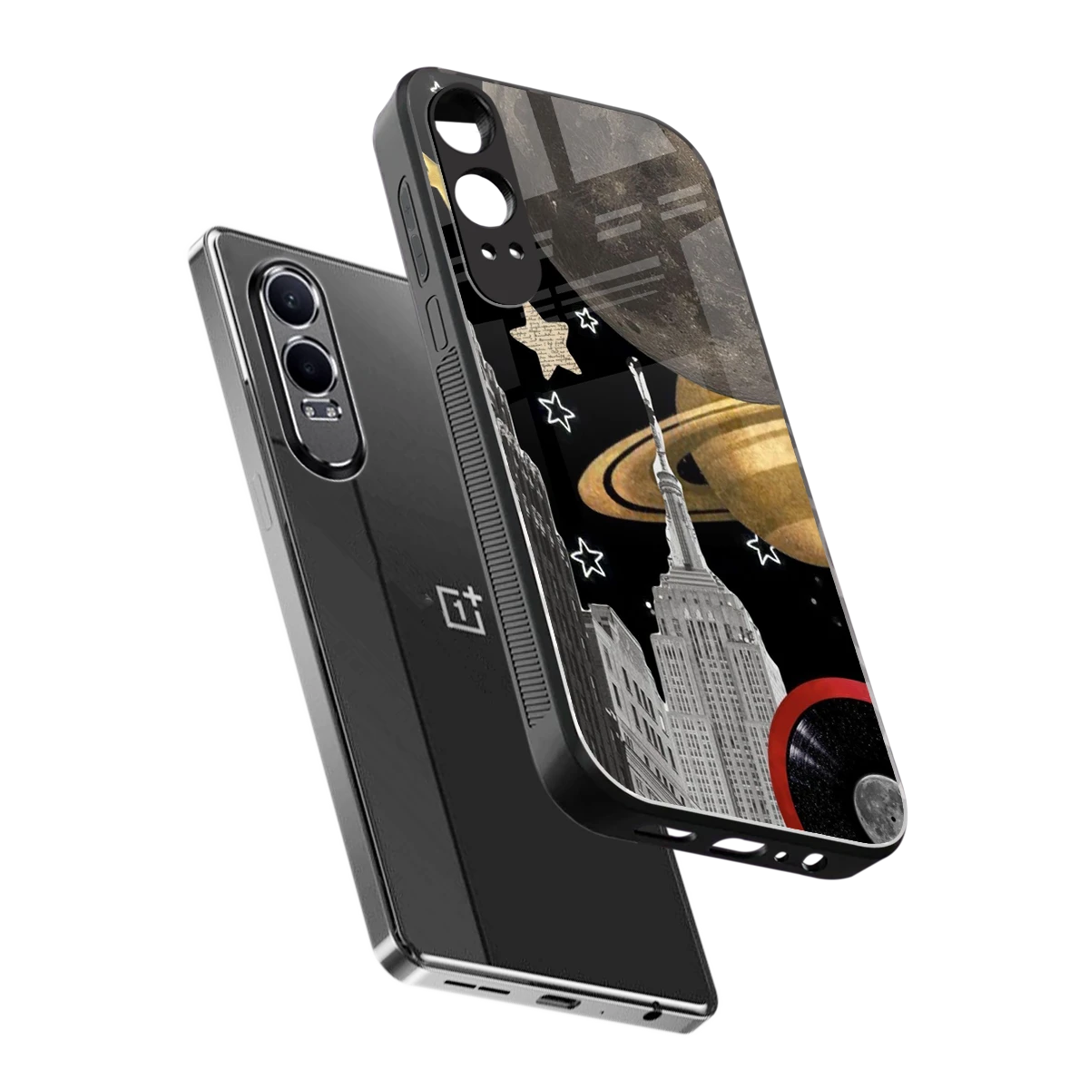City Cosmos sleek oneplus nord ce 4 lite cover with tempered glass back and TPU edges
