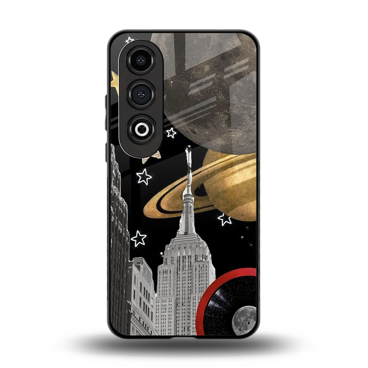 City Cosmos back phone cover | glass case for oneplus nord ce 4