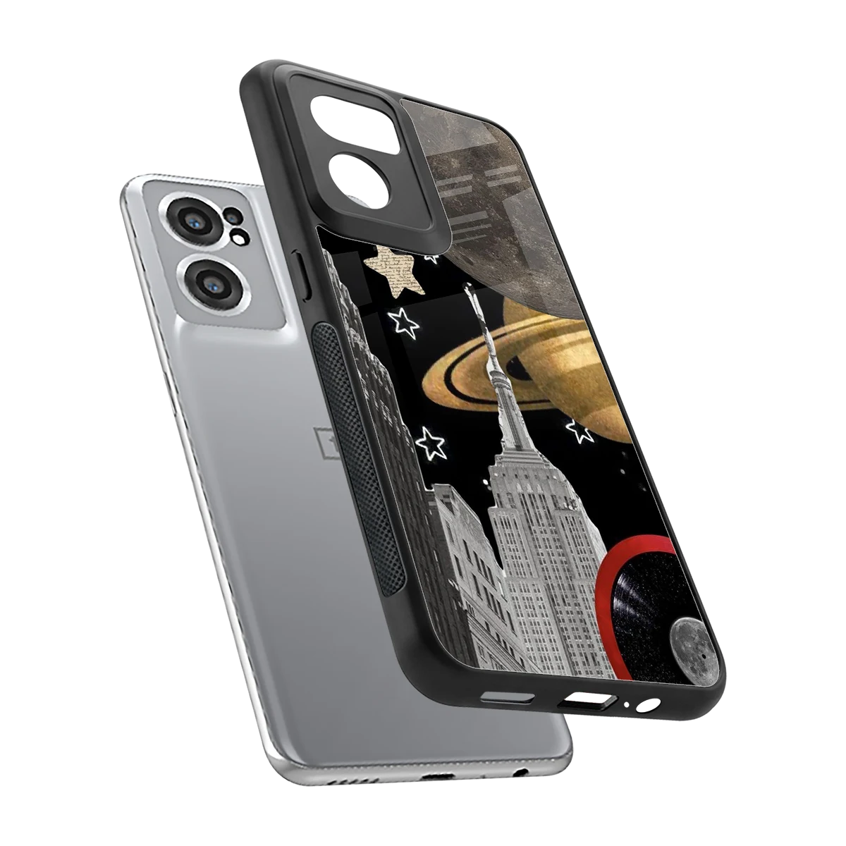 City Cosmos sleek oneplus nord ce 2 cover with tempered glass back and TPU edges