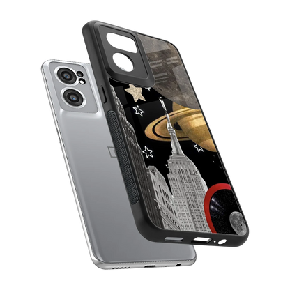 City Cosmos sleek oneplus nord ce 2 cover with tempered glass back and TPU edges