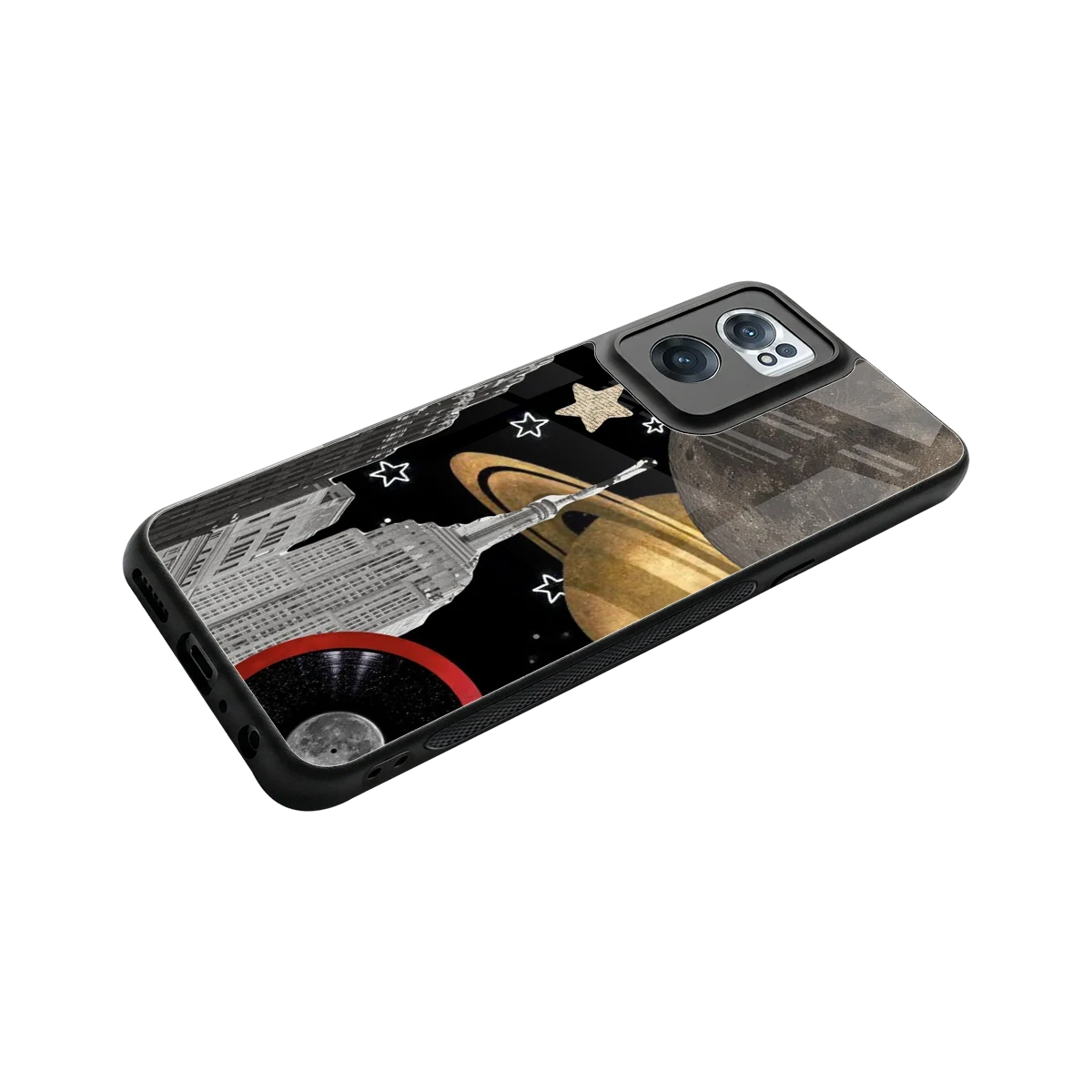 City Cosmos stylish phone case for oneplus nord ce 2 | glossy glass and slim fit